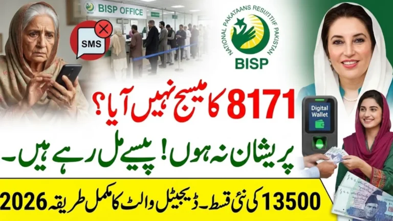 Benazir Income Support 8171 Qist 2026 Via Digital Wallet Complete Process To Withdrawal