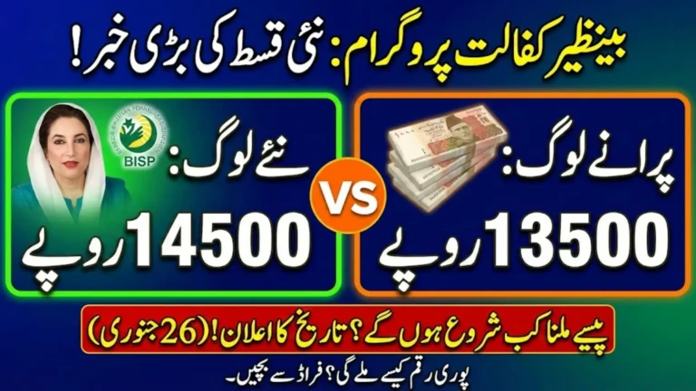 Benazir Kafalat New Qist: New vs Old Beneficiaries Amount Explained – Rs. 13,500 & Rs. 14,500